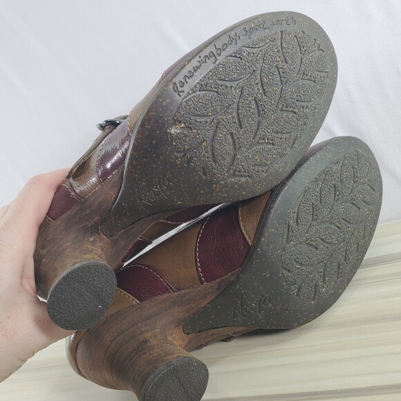 Naya 6.5 Jupiter Anthropologie Heels Retro Vintage Style Buckle Mary Jane Brown - Picture 9 of 14